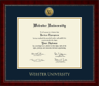 Webster University diploma frame - Gold Engraved Medallion Diploma Frame in Sutton