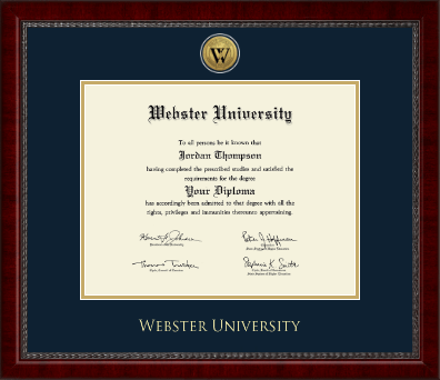 Webster University diploma frame - Gold Engraved Medallion Diploma Frame in Sutton