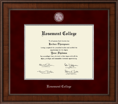 Rosemont College diploma frame - Presidential Masterpiece Diploma Frame in Madison