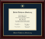 United Lutheran Seminary Gold Embossed Diploma Frame in Gallery