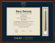 Emory Oxford College Tassel Edition Diploma Frame in Delta