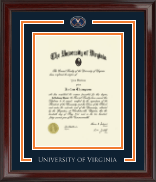 University of Virginia Spirit Medallion Diploma Frame in Encore