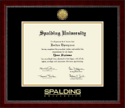 Spalding University diploma frame - Gold Engraved Medallion Diploma Frame in Sutton