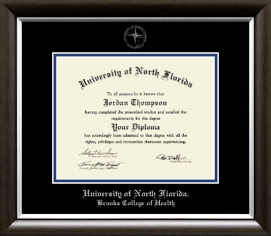 University of North Florida diploma frame - Silver Embossed Diploma Frame in Devonshire