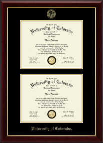 Double Diploma Frame
