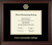 Clovis Community College Gold Embossed Diploma Frame in Studio