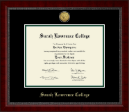 Sarah Lawrence College diploma frame - Gold Engraved Medallion Diploma Frame in Sutton