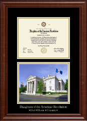 Daughters of the American Revolution certificate frame - Memorial Continental Hall Certificate Frame in Prescott