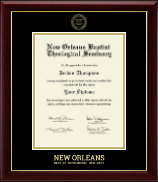New Orleans Baptist Theological Seminary diploma frame - Gold Embossed Diploma Frame in Gallery