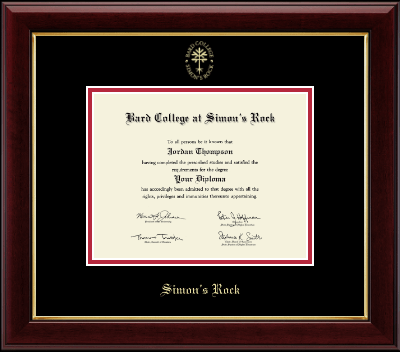 Bard College at Simon's Rock diploma frame - Gold Embossed Diploma Frame in Gallery