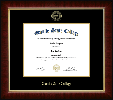 Granite State College diploma frame - Gold Embossed Diploma Frame in Murano