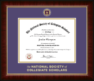 The National Society of Collegiate Scholars Masterpiece Medallion Certificate Frame in Murano