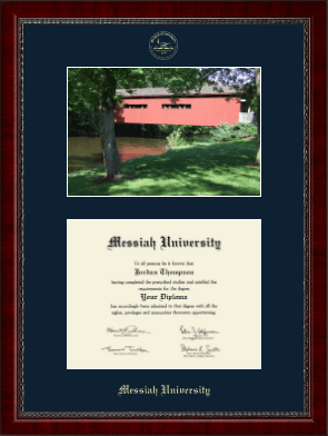 Messiah University diploma frame - Campus Scene Diploma Frame in Sutton