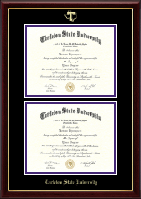 Tarleton State University Double Diploma Frame in Gallery