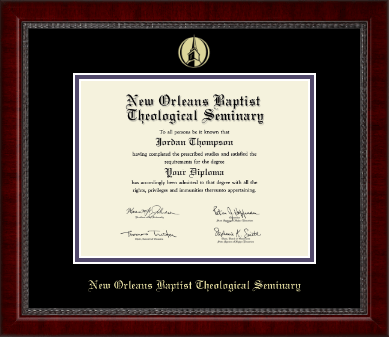 New Orleans Baptist Theological Seminary diploma frame - Gold Embossed Diploma Frame in Sutton