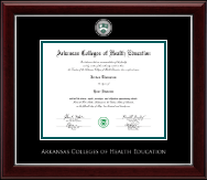 Arkansas Colleges of Health Education Masterpiece Medallion Diploma Frame in Gallery Silver