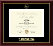 The New School diploma frame - Gold Embossed Diploma Frame in Gallery