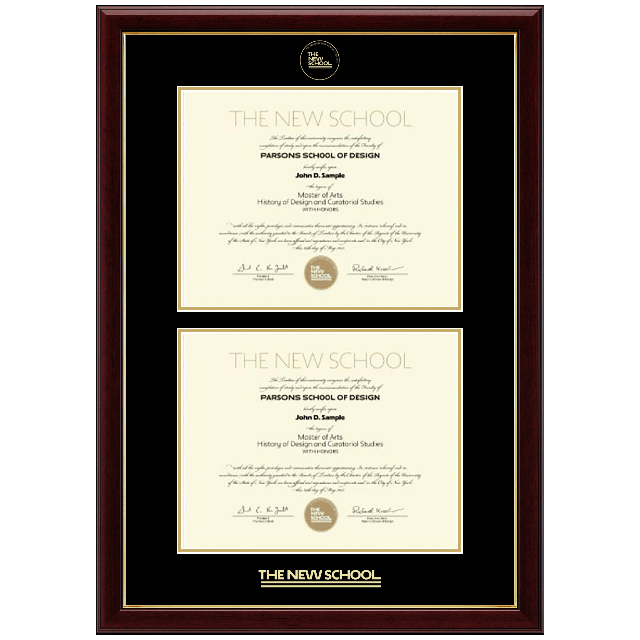 Double Diploma Frame in Gallery The New School Item 366811 from The New School
