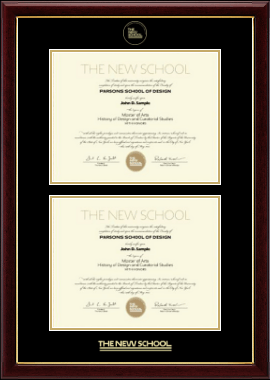 The New School diploma frame - Double Diploma Frame in Gallery