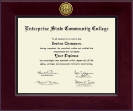 Enterprise  State Community College diploma frame - Century Gold Engraved Diploma Frame in Cordova