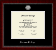 Daemen College diploma frame - Silver Engraved Medallion Diploma Frame in Sutton