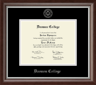 Daemen College Silver Embossed Diploma Frame in Devonshire