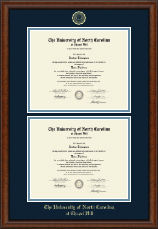 University of North Carolina Chapel Hill diploma frame - Double Diploma Frame in Austin