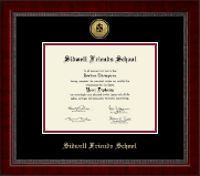 Sidwell Friends School Gold Engraved Medallion Diploma Frame in Sutton