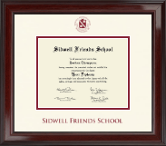 Sidwell Friends School Dimensions Diploma Frame in Encore