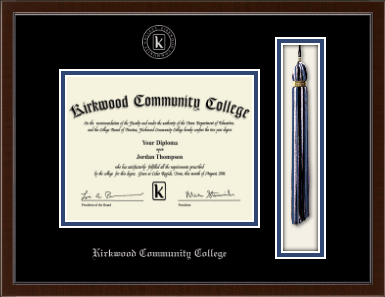 Kirkwood Community College diploma frame - Tassel & Cord Diploma Frame in Delta