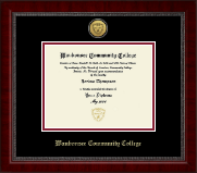 Waubonsee Community College diploma frame - Gold Engraved Medallion Diploma Frame in Sutton