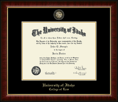 University of Idaho diploma frame - Masterpiece Medallion Diploma Frame in Murano