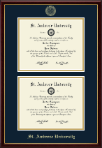 Saint Ambrose University Double Diploma Frame in Galleria