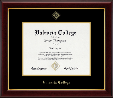 Valencia College diploma frame - Gold Embossed Diploma Frame in Gallery