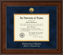 University of Dayton diploma frame - Presidential Gold Engraved Diploma Frame in Madison