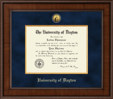 University of Dayton diploma frame - Presidential Gold Engraved Diploma Frame in Madison