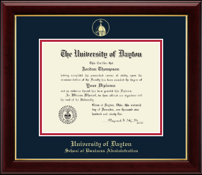 University of Dayton diploma frame - Gold Embossed Diploma Frame in Gallery