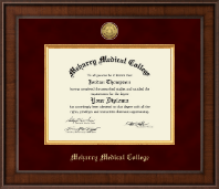 Meharry Medical College Presidential Gold Engraved Diploma Frame in Madison