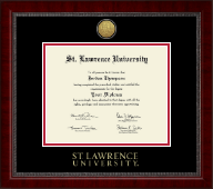 St. Lawrence University diploma frame - Gold Engraved Medallion Diploma Frame in Sutton