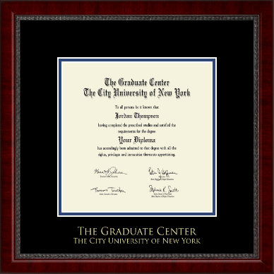 CUNY - The Graduate Center diploma frame - Gold Embossed Diploma Frame in Sutton