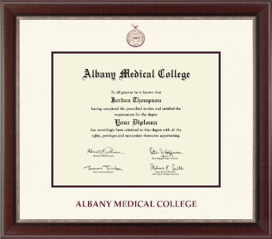 Albany Medical College diploma frame - Dimensions Diploma Frame in Chateau