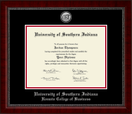 University of Southern Indiana diploma frame - Silver Engraved Medallion Diploma Frame in Sutton