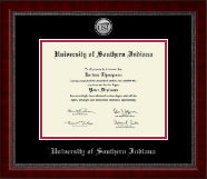 University of Southern Indiana diploma frame - Silver Engraved Medallion Diploma Frame in Sutton