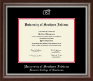 University of Southern Indiana diploma frame - Silver Embossed Diploma Frame in Devonshire