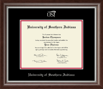 University of Southern Indiana diploma frame - Silver Embossed Diploma Frame in Devonshire