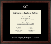 University of Southern Indiana Silver Embossed Diploma Frame in Studio