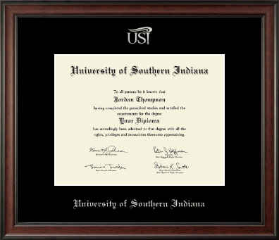 University of Southern Indiana diploma frame - Silver Embossed Diploma Frame in Studio
