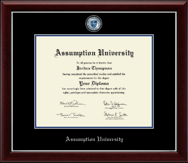 Assumption University diploma frame - Masterpiece Medallion Diploma Frame in Gallery Silver