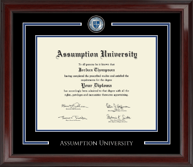 Assumption University diploma frame - Showcase Edition Diploma Frame in Encore