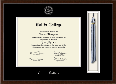 Collin College diploma frame - Tassel & Cord Diploma Frame in Delta